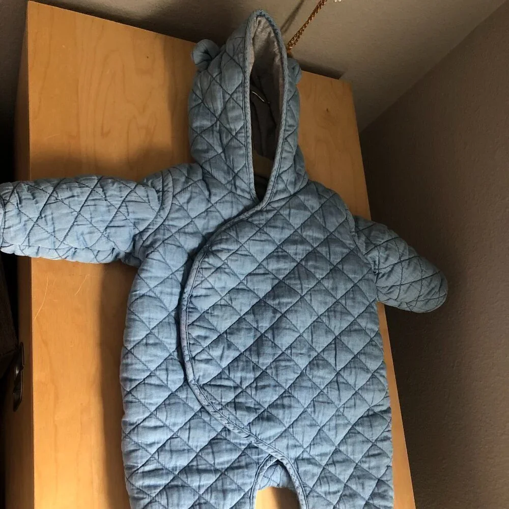 Gap Denim Bear Quilted Bunting